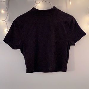 Almost Famous ribbed croptop | Black | Size Large